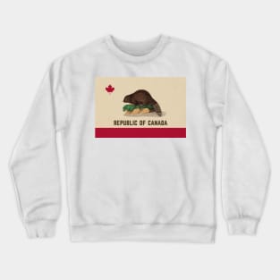 Republic Of Canada - Surreal/Collage Art Crewneck Sweatshirt